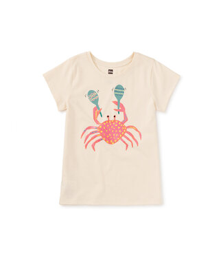 Tea Collection Glittery Crab Graphic Tee