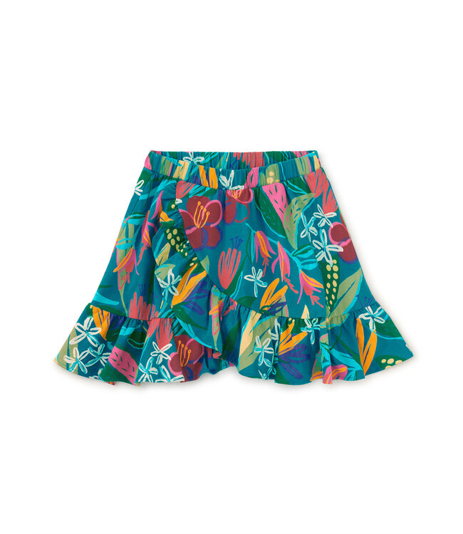 Tea Collection Ruffle Skirt - Tropical Floral Burst