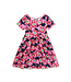 Tea Collection Short Sleeve Ballet Dress - Block Print Passion Flower