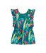 Tea Collection Flutter Sleeve Romper - Tropical Floral Burst