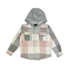 Tiny Whales Hooded Flannel - Coastline