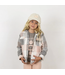 Tiny Whales Hooded Flannel - Coastline