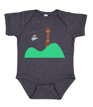 Fiddlesticks Sutro Paper Plane Bird Onesie