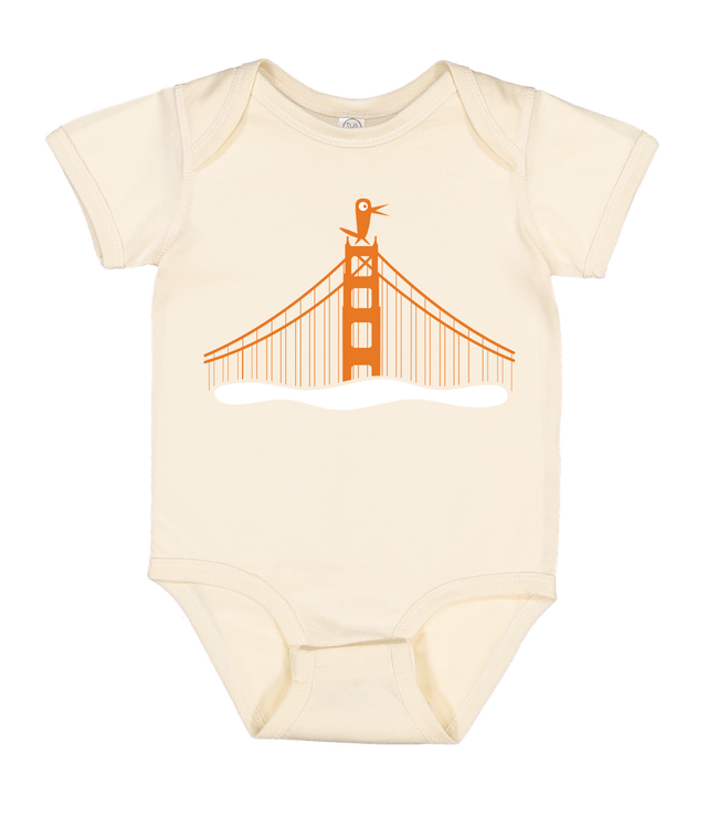 Fiddlesticks Golden Gate Bridge FX Bird Onesie