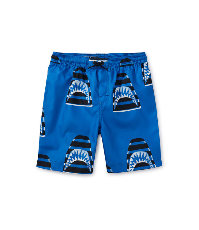 Tea Collection Striped Shark Full Length Swim Trunk