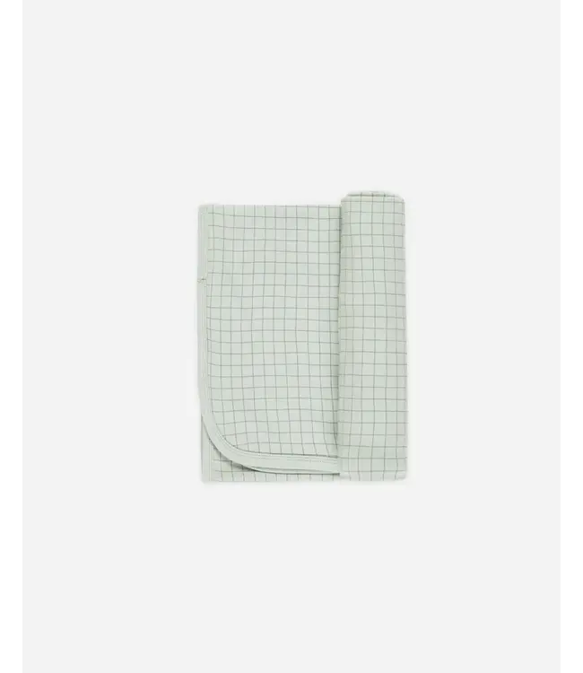 Quincy Mae Bamboo Swaddle - Sage Grid