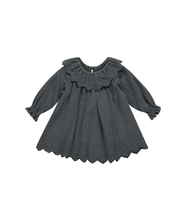 Quincy Mae Long Sleeve Isla Dress - Indigo