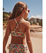 Tea Collection Ruffle Two-Piece Swim Set - Tropical Fruit Floral