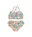 Tea Collection Ruffle Two-Piece Swim Set - Tropical Fruit Floral