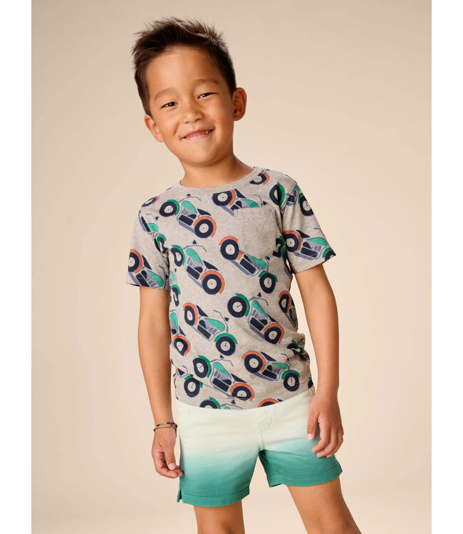 Tea Collection Printed Pocket Tee - Motocicleta