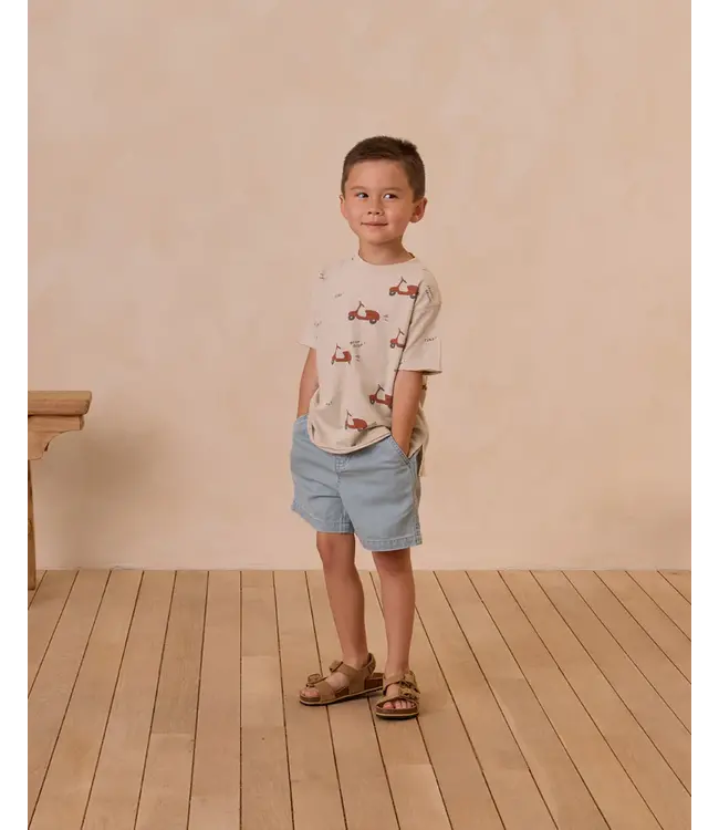 Rylee & Cru Raw Edge Tee - Moped