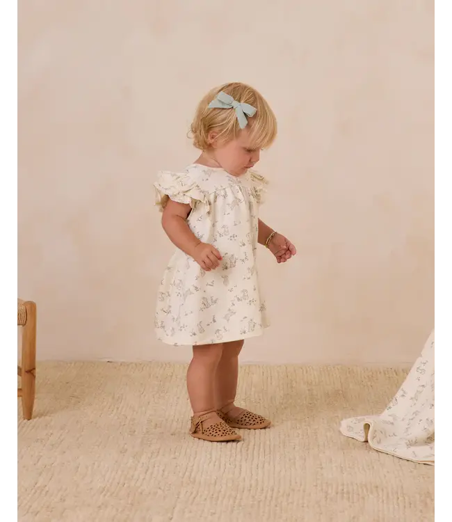 Quincy Mae Flutter Dress - Bunnies
