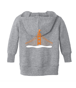 Fiddlesticks Golden Gate Bridge Baby Hoodie - Grey