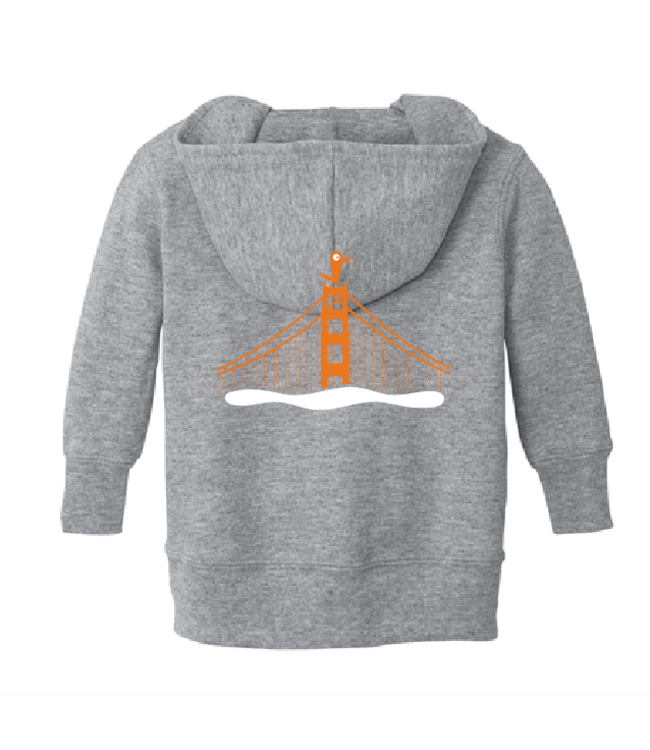 Fiddlesticks Golden Gate Bridge Baby Hoodie - Grey