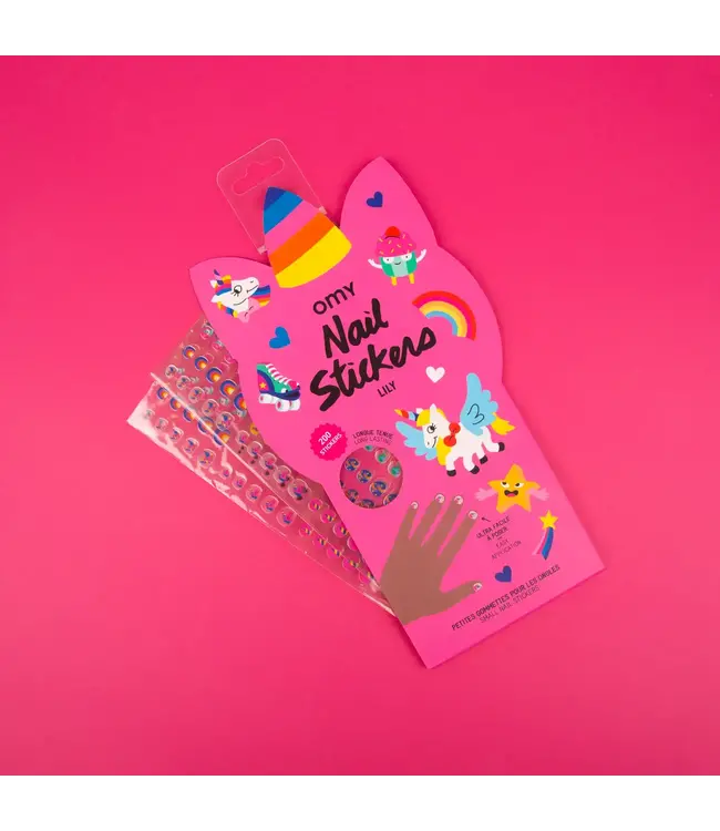 OMY 200 Unicorn Nail Stickers