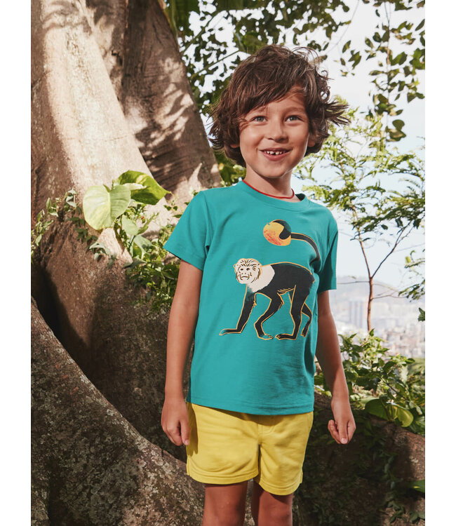 Tea Collection Monkey and Mango Graphic Tee
