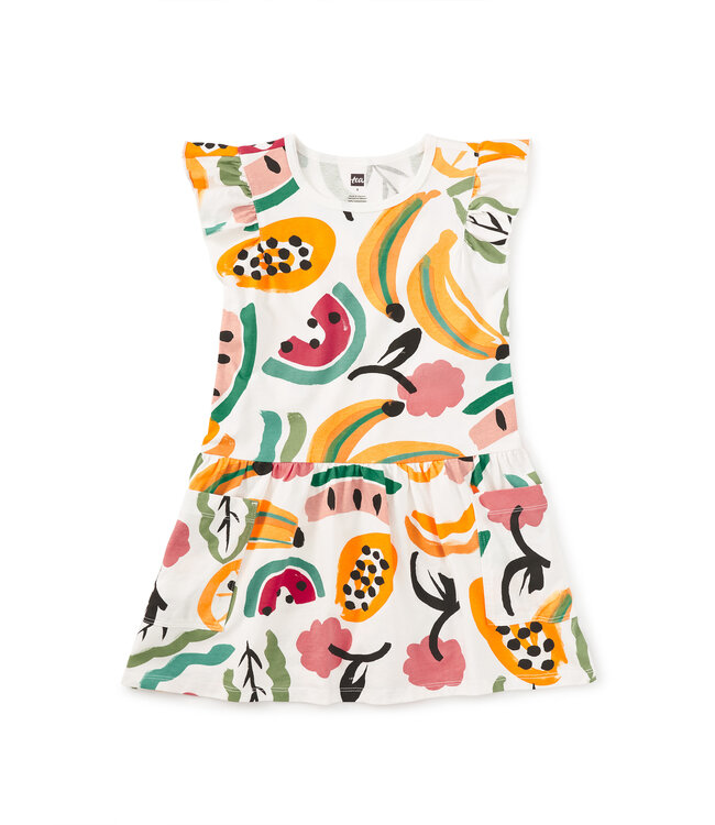 Tea Collection Flutter Sleeve Pocket Dress