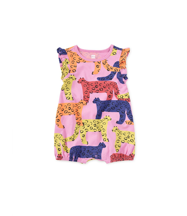 Tea Collection Flutter Baby Romper - Bright Jaguars