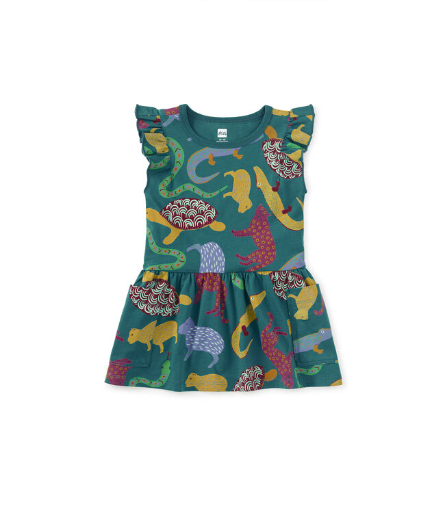 Tea Collection Baby Flutter Sleeve Pocket Dress