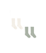 Quincy Mae Sock Set - Natural & Sage