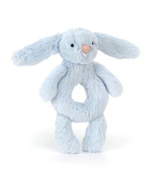 Jellycat Bashful Blue Bunny Ring Rattle