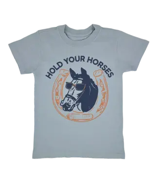 Tiny Whales Hold Your Horses Baby Tee