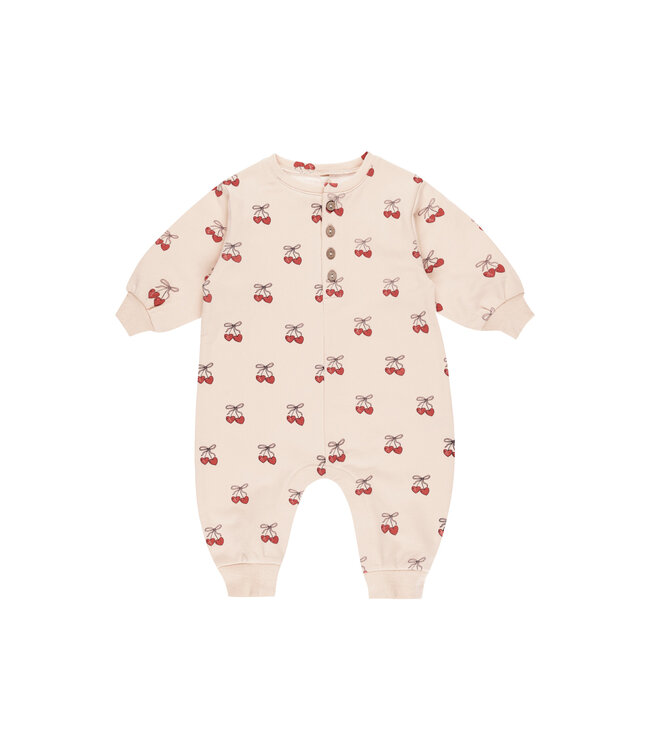 Quincy Mae Relaxed Fleece Jumpsuit - Mon Amour