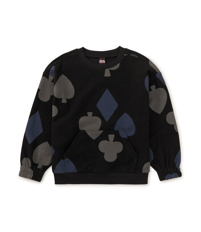 Tea Collection Printed Kanga Popover - Winning Hand Blue