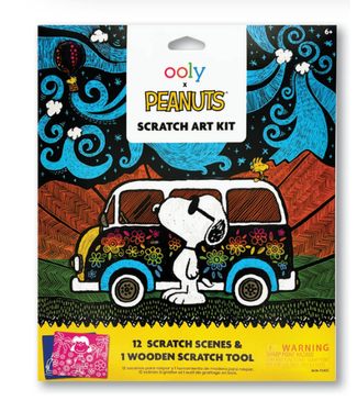 Ooly Peanuts Scratch Art Kit - 13 PC Set