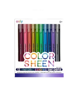 Ooly Color Sheen Metallic Gel Pens - Set of 12