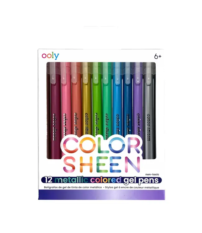 Ooly Color Sheen Metallic Gel Pens - Set of 12