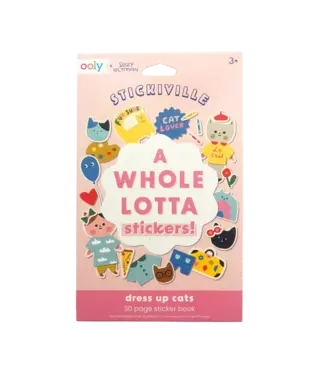 Ooly A Whole Lotta Sticker Book - Dress Up Cats