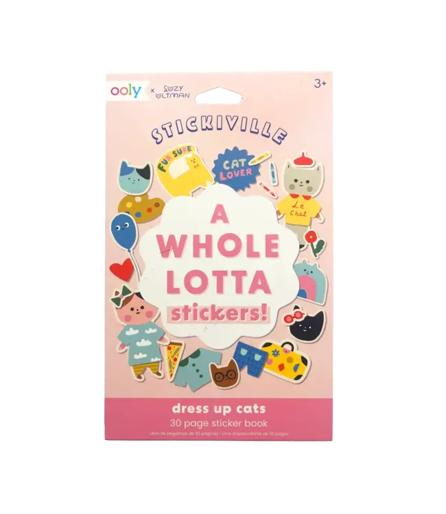 Ooly A Whole Lotta Sticker Book - Dress Up Cats
