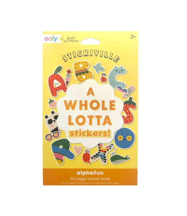 Ooly A Whole Lotta Sticker Book - Alphafun By Suzy Ultman