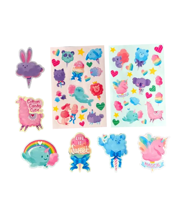 Ooly Stickiville Scented Stickers - Fluff Cotton Candy