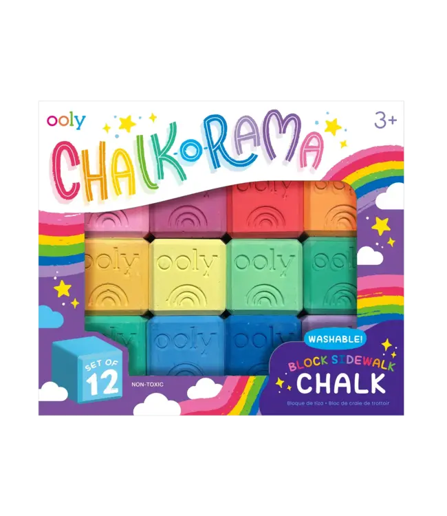 Ooly Chalk-O-Rama Block Sidewalk Chalk