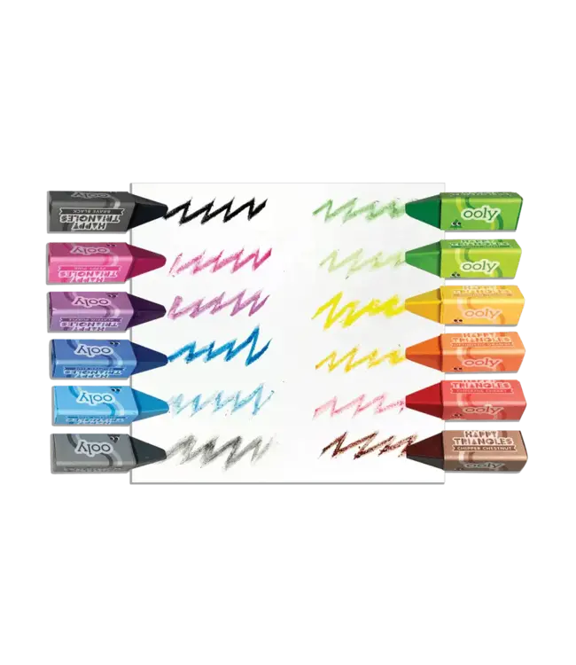 Ooly Happy Triangles Jumbo Crayons
