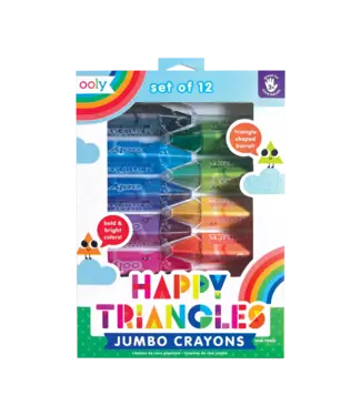 Ooly Happy Triangles Jumbo Crayons