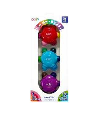 Ooly Color Burst Grip Crayons