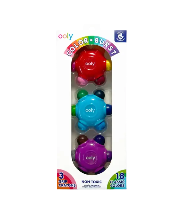 Ooly Color Burst Grip Crayons