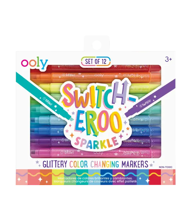 Ooly Switch-Eroo Sparkle Glittery Color Changing Makers