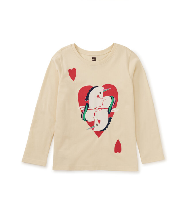 Tea Collection Unicorn of Hearts Graphic Tee