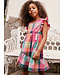 Tea Collection Woven Wrap Dress - Carnival Rainbow Plaid