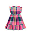 Tea Collection Woven Wrap Dress - Carnival Rainbow Plaid