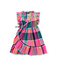 Tea Collection Woven Wrap Dress - Carnival Rainbow Plaid