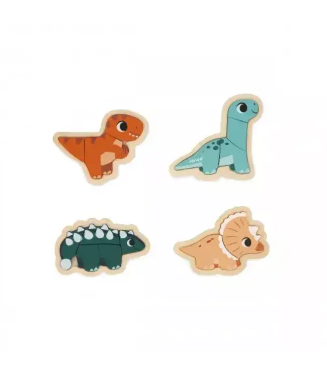 JuraToys (Janod) 4 Dino Puzzle