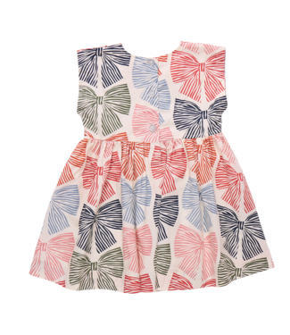 Pink Chicken Adaline Dress - Multi Striped Bows