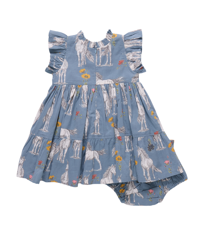 Pink Chicken Baby Jennifer Dress Set - Unicorn Field