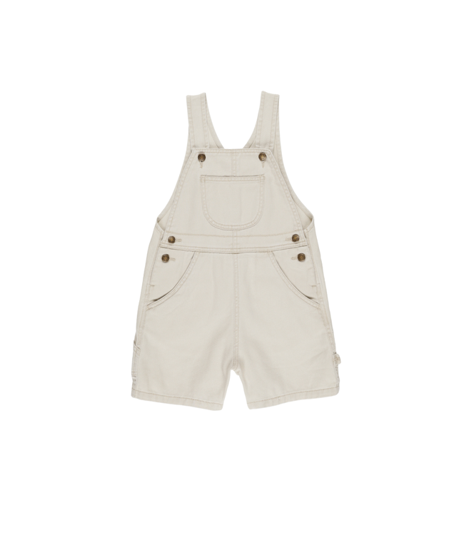Rylee & Cru Baby Denim Shortalls - Stone
