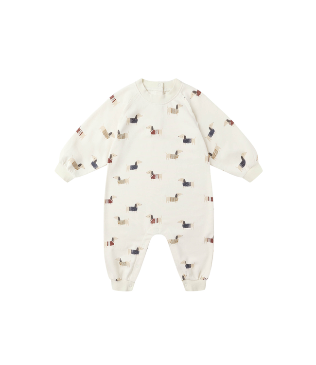 Rylee & Cru Raglan Jumpsuit - Dachshund
